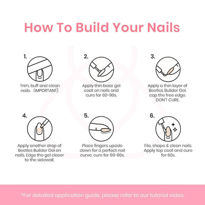 Beetles Builder Gel Peach Breeze – HEMA-Free 8-in-1 Nail Extension, 6 Colors, for Beginners