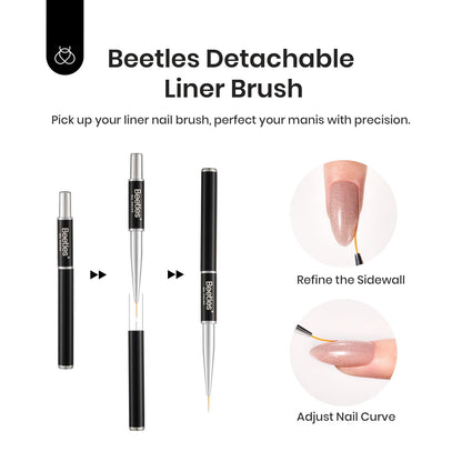 Beetles Builder Gel Kit Star Cascade – 7-in-1 Cat Eye Nail Gel for DIY Nails