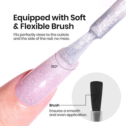 Beetles Cat Eye Gel Top Coat – 2-in-1 Magnetic Top Coat for Cat Eye Nail Art