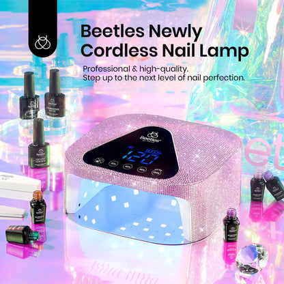 Beetles UV Nail Lamp Cordless – 4-Mode Flash Cure, Low-Heat Gel Nail Dryer