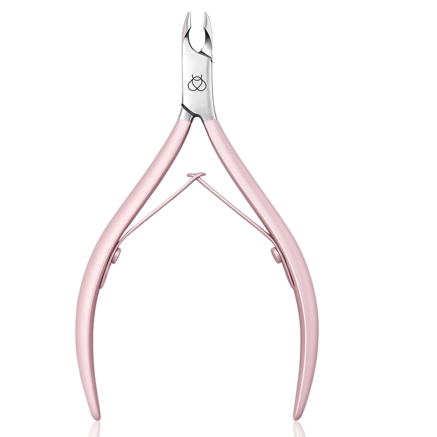 Beetles Cuticle Trimmer – 0.16-Inch Fine Jaw Nail Cuticle Nippers, Stainless Steel, Pink, Beginner Friendly