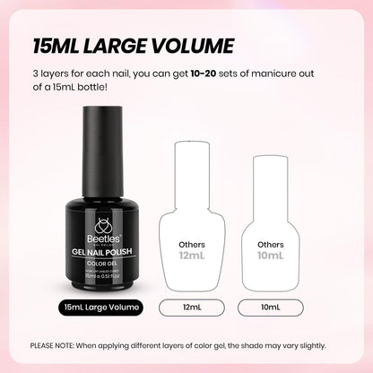 Beetles French Tip Gel Polish Set – Nude Pink & White, UV/LED Soak-Off, 2 Sticker Styles