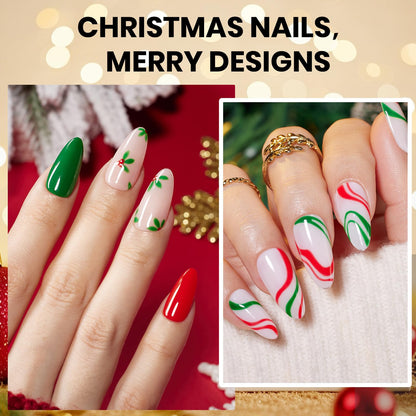 Beetles Green & Red Gel Polish Set – Prelude of Celebration (2 x 15ml)