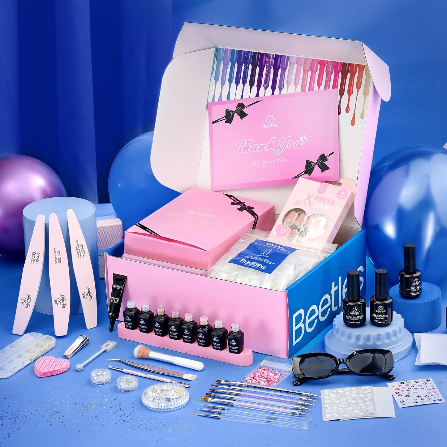 Beetles Jelly Gel Nail Polish Set – Nude Sands Collection (75 PCS) with Cat Eye & Jelly Polishes