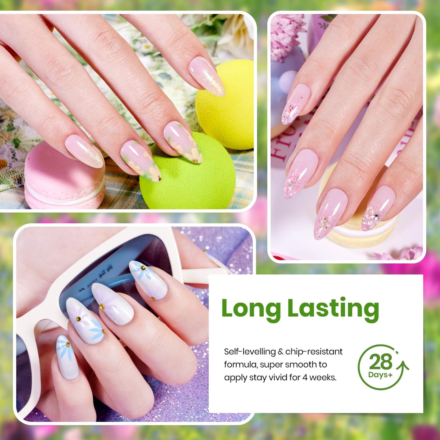 Beetles Gel Nail Polish Set – 20 Pastel Colors with Glossy & Matte Top & Base Coats