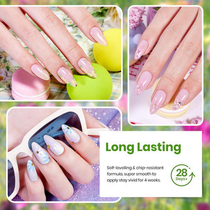 Beetles Gel Nail Polish Set – 20 Pastel Colors with Glossy & Matte Top & Base Coats