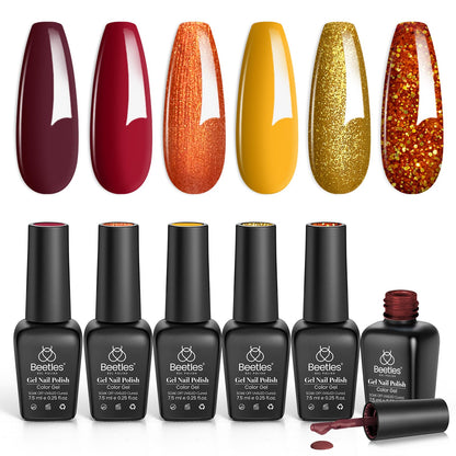 Beetles Gel Polish Golden Blessing — 6 Colors for UV/LED Manicure