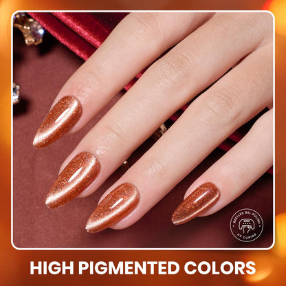 Beetles Gel Nail Polish Set – Opulent Glow Cat Eye, 20 Colors for DIY Manicures