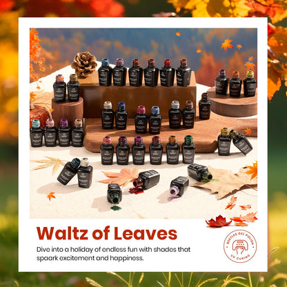 Beetles Gel Polish Set – Waltz of Leaves Collection (36 Colors) + Base & Top Coats