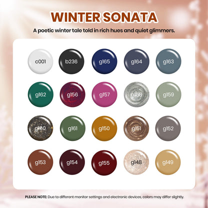 Beetles Gel Polish Sonata – 20-Color Fall Collection Kit (Soak Off UV/LED)