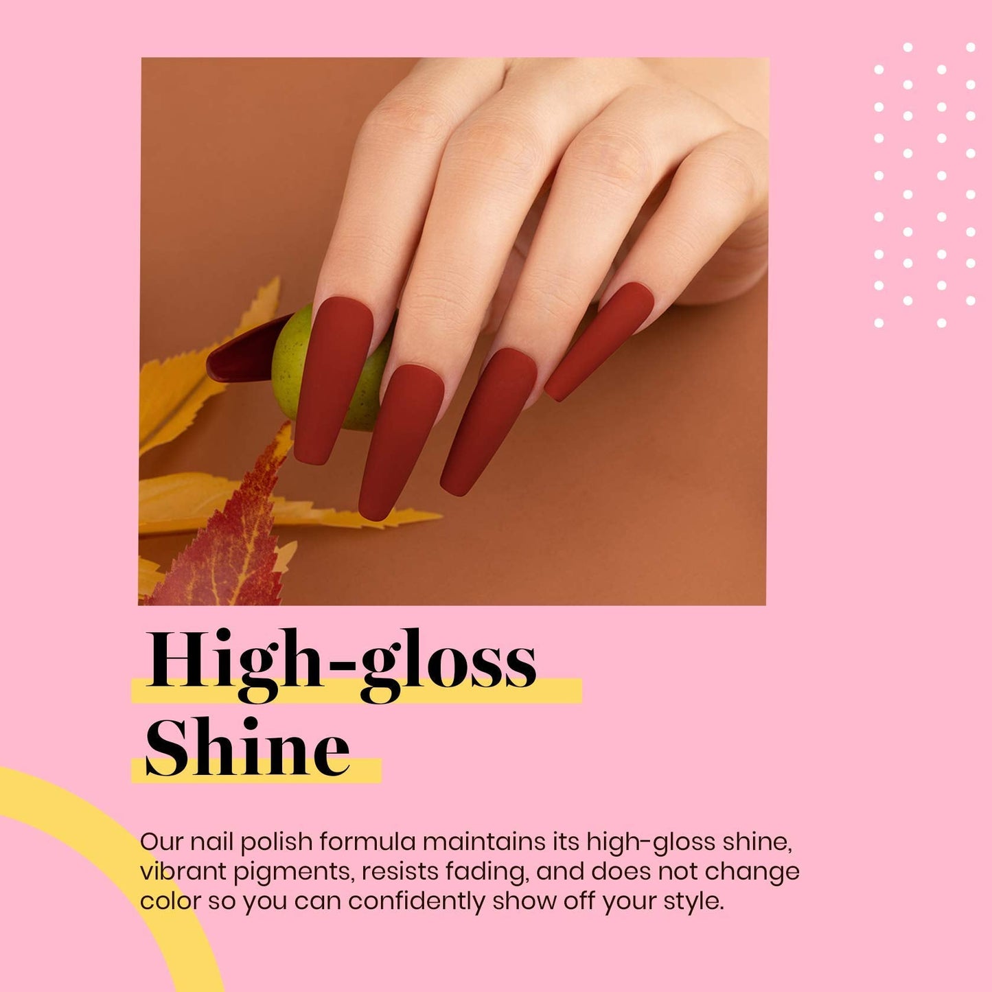 Beetles Burgundy Red Gel Polish – Blanchett Maroon Gel Nail Polish, 15ml