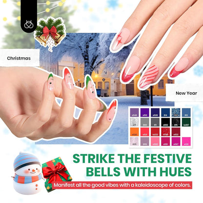 Beetles Winter Gel Nail Polish Set — 60 Colors, Base & Top Coat Kit, 8-Piece Tools, UV/LED Ready for DIY Nails