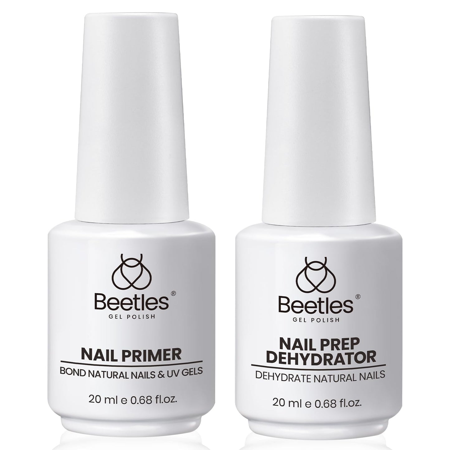 Beetles Nail Dehydrator & Primer 20ml – Large Capacity, HEMA-Free, Strong Adhesion for Gel Nails