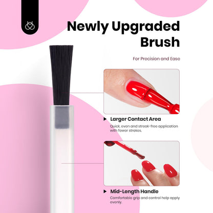 Beetles Gel Polish Neon Bubbles - 6 Colors Hema-Free 15ml Set for DIY Nails