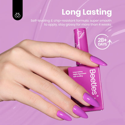 Beetles Spring Gel Nail Polish Set – 6 Neon Colors, Hema Free, 15ml | UV/LED Soak Off Gel Kit