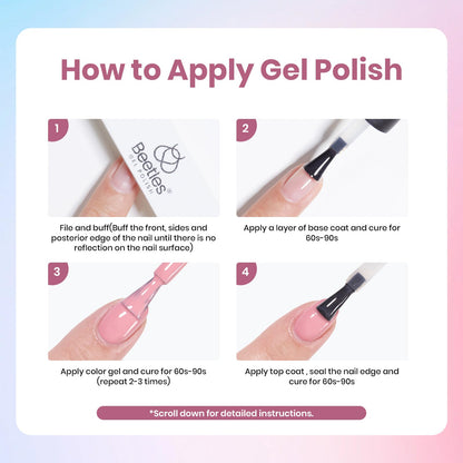 Beetles Gel Nail Polish Kit with UV Light – DIY Home Manicure Starter