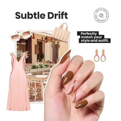Beetles Nude Nail Polish Set Coconut Mousse – 6Pcs Quick-Dry Nude Shades