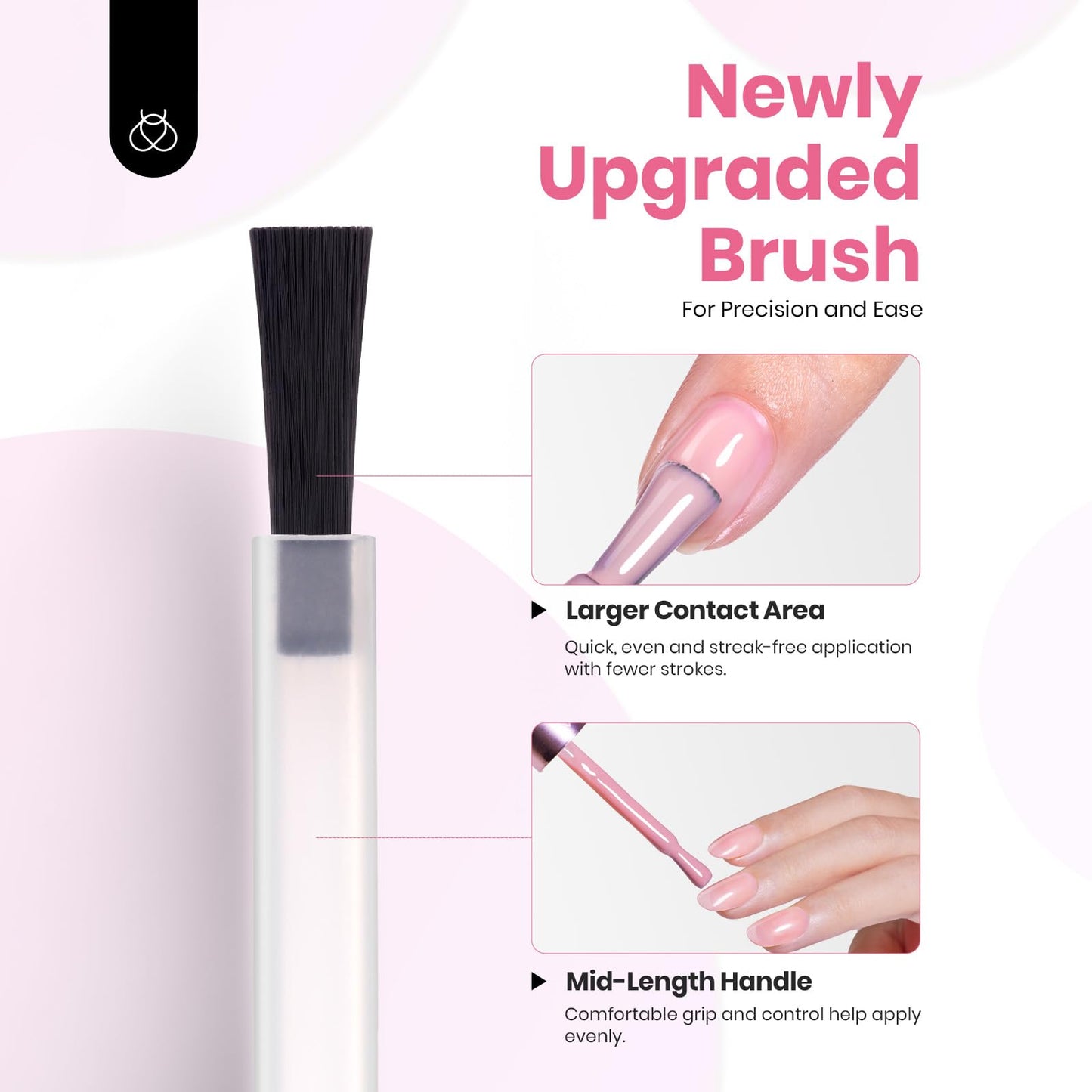 Beetles Nude Pink Gel Nail Polish Set – 6 Jelly Shades, 15ml, Cruelty-Free