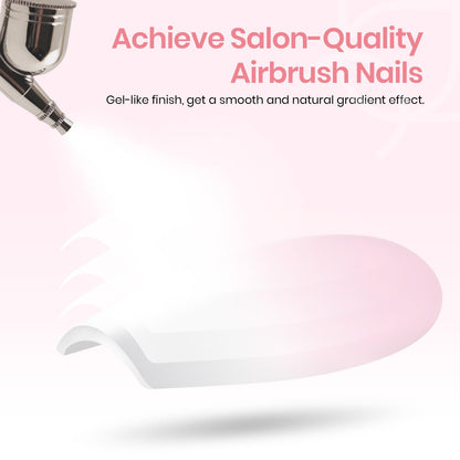 Beetles Ombre Press On Nails – 224 Pcs Short Almond Pink Gel Tips, 4-in-1 Pre-Prime/Base/Color/File