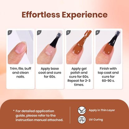 Beetles Orange Gel Nail Polish – 15ml Soak-Off, Dark Orange, UV/LED Cure