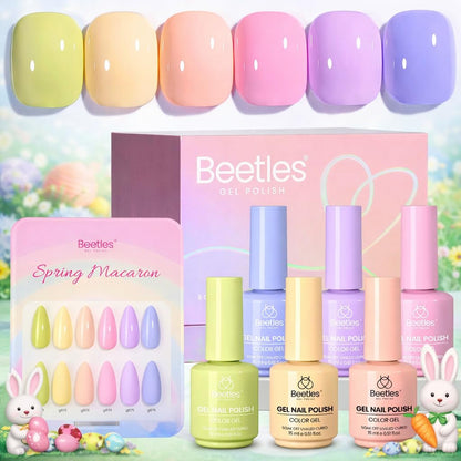 Beetles Gel Polish Set - Spring Macaron Pastels (6×15ml)