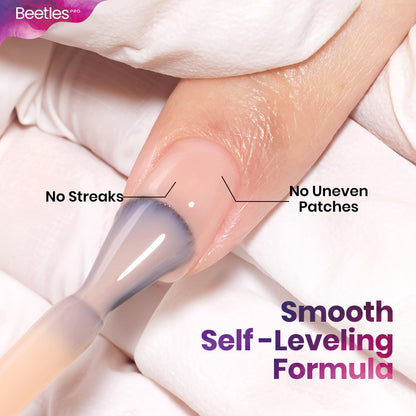 Beetles Pro Nude Gel Polish – Insecure but Pretty, Milky Pink Jelly, 20ml