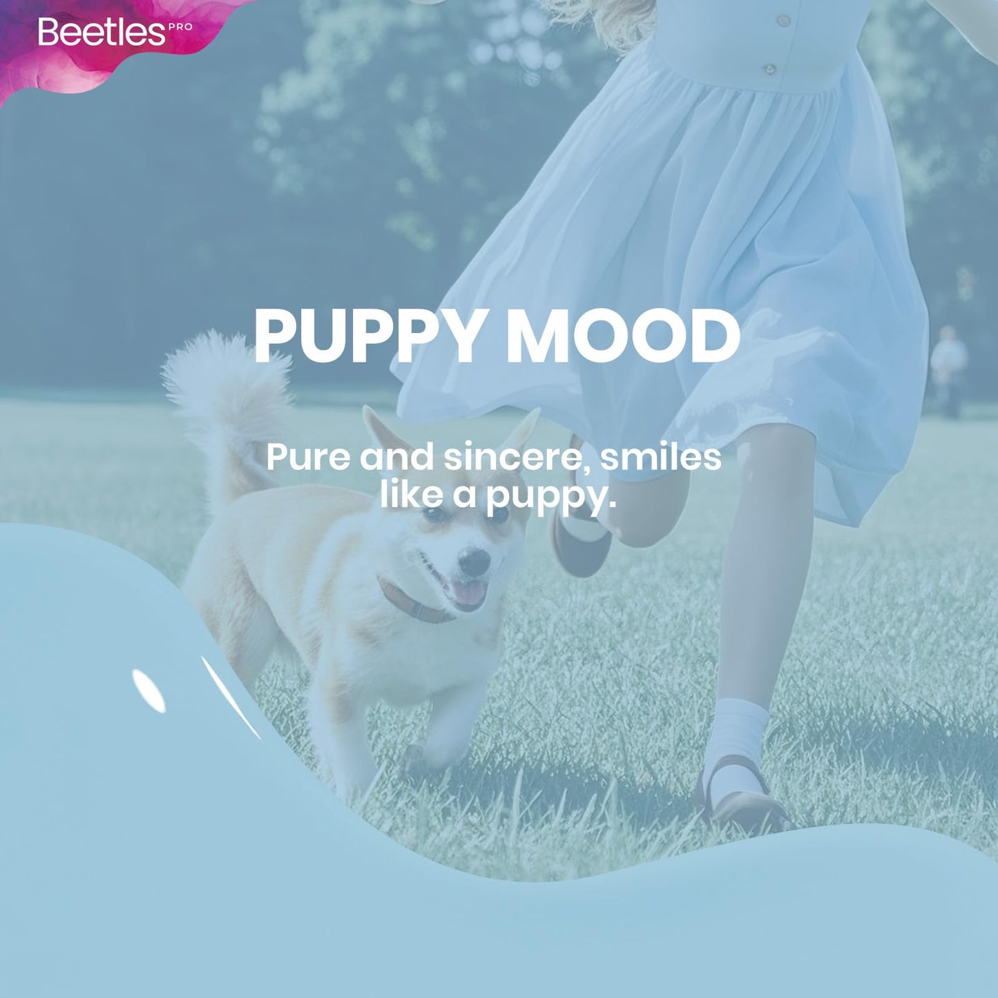 Beetles Pro Blue Gel Polish Puppy Mood – Pastel Sky Blue 20ml