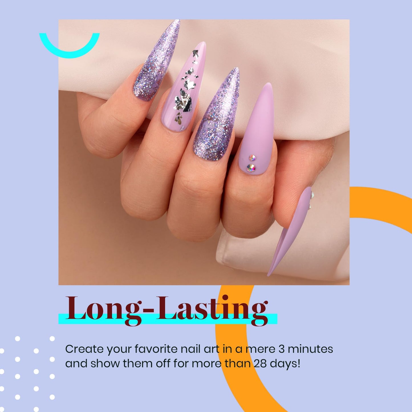 Beetles Purple Gel Polish – Grape Vine Collection (6 Colors) | UV/LED Soak-Off Nail Kit
