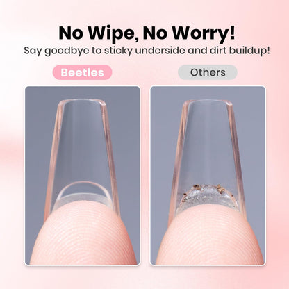 Beetles 20g Tipex Nail Glue Gel – No-Wipe, Hands-Free, Flat-Nail Friendly, UV/LED Cured