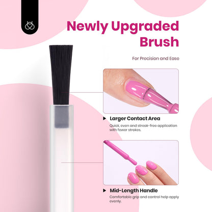 Beetles Valentines Gel Polish Set – Romantic Blush (6 Colors) Hema Free, Cruelty-Free, Long-Lasting Nails