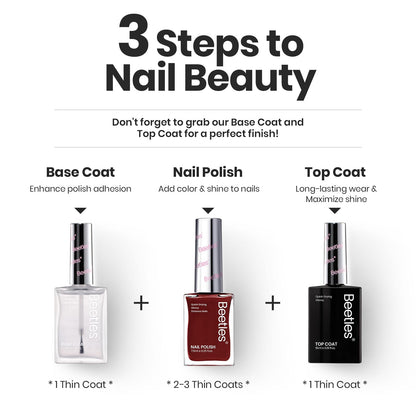 Beetles Winter Nail Polish Set P180 | 6-Color Quick Air Dry, Long-Lasting Color & Shine