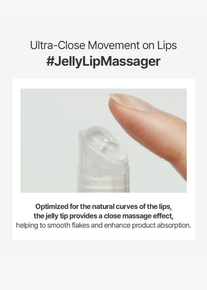 BeginS Lip Care Color Oil Pink Soda – Vegan Tinted Lip Oil with Jelly Massager, Hydrating & Cooling Lip Treatment