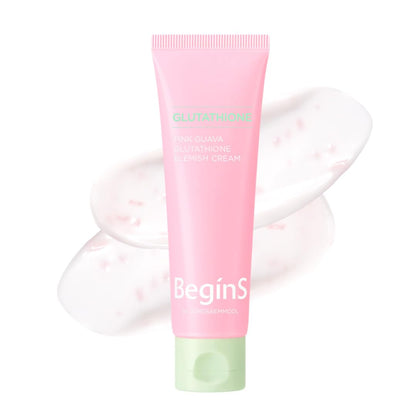 BeginS by JUNGSAEMMOOL Pink Guava Glutathione Blemish Cream – Lightweight Moisturizer with 99% Glutathione, Niacinamide & Vitamin C