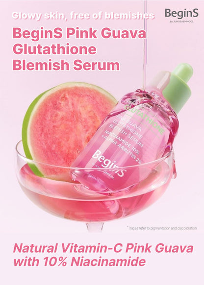 BeginS by JUNGSAEMMOOL Pink Guava Glutathione Blemish Serum – 1.01 fl oz