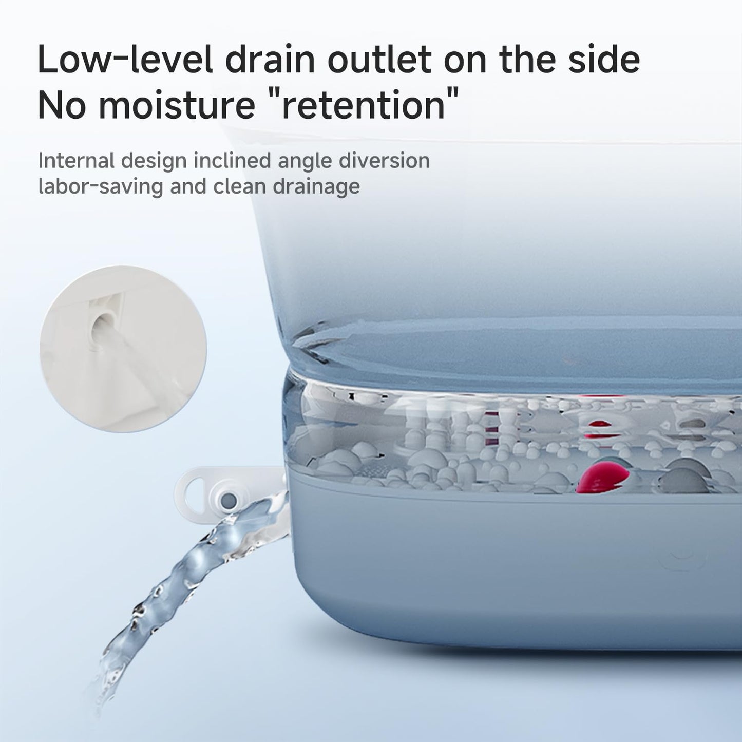 Beici Collapsible Foot Spa Massage — Water-Electricity Separation, 3-Level Temperature Control, Bubble Jet, Remote, Red Light, 60-Min Timer