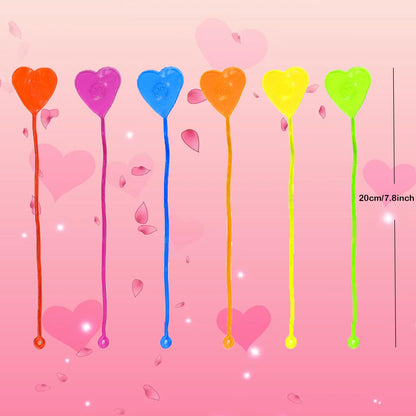 BEIGUO Valentine's Day Cards for Kids — 28 Pack Heart-Shaped Sticky Hands & Cards