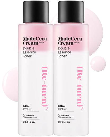 BEISIKS SKINRxLAB MadeCera Cream Double Essence Korean Toner 2 Pack – Hydrating Korean Toner