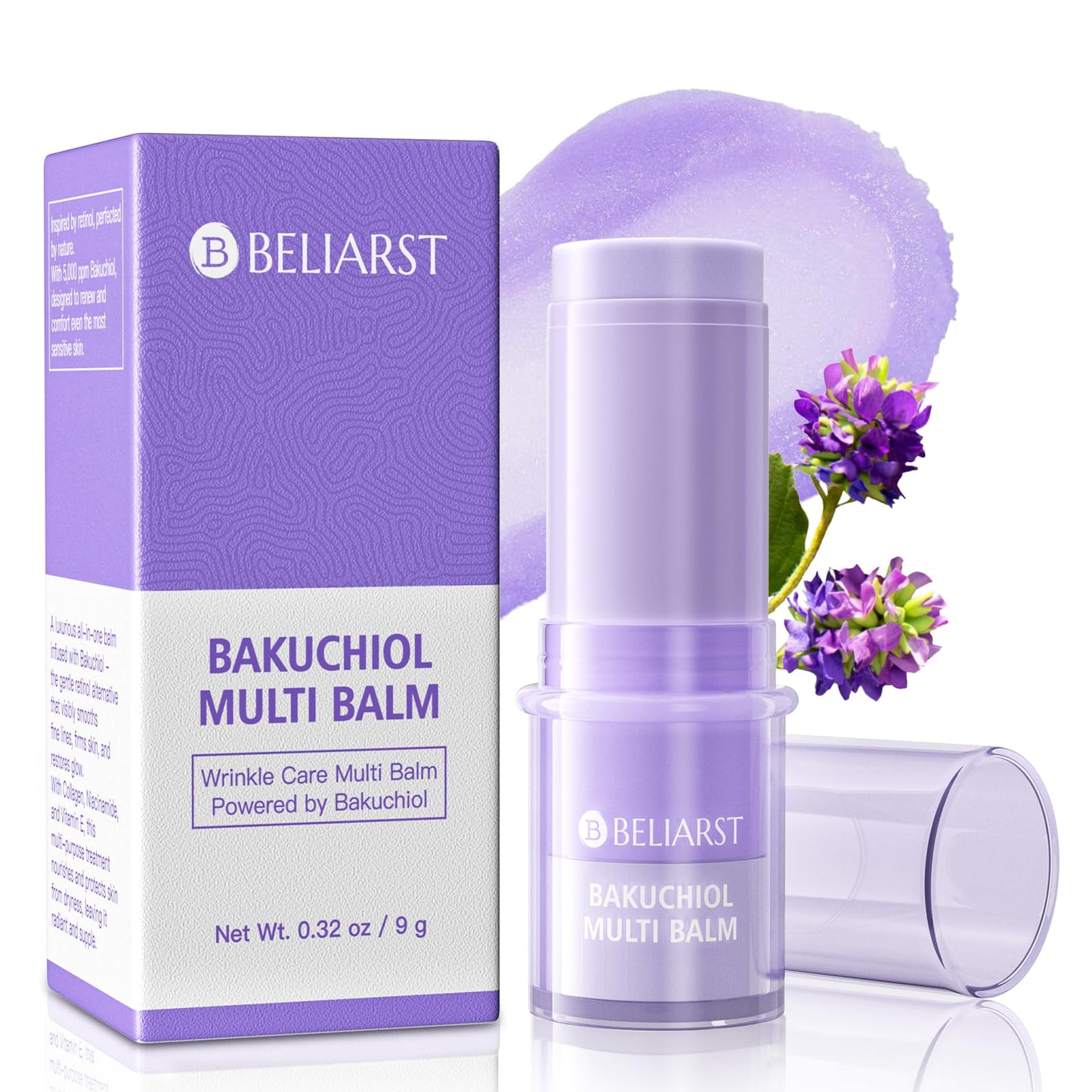 BELIARST Bakuchiol Eye Balm Stick — Retinol Alternative for Dark Circles, Puffiness & Fine Lines (0.32oz/9g)