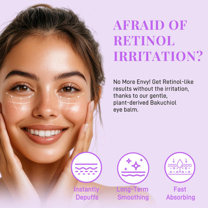 BELIARST Bakuchiol Eye Balm Stick — Retinol Alternative for Dark Circles, Puffiness & Fine Lines (0.32oz/9g)