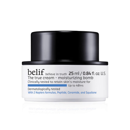 belif Moisturizing Bomb – 48-Hour Hydration with Ceramide, Peptide & Squalane