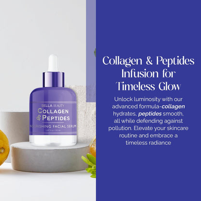 Bella Beauty Collagen & Peptides Serum – Deep Hydration for All Skin Types