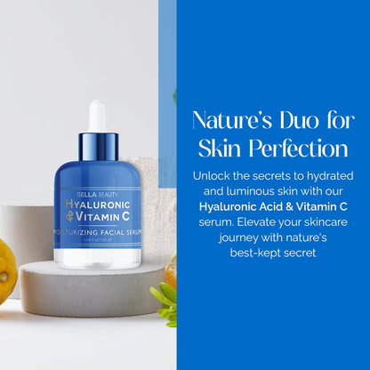 Bella Beauty Hyaluronic Acid & Vitamin C Serum – Deep Hydration for All Skin Types