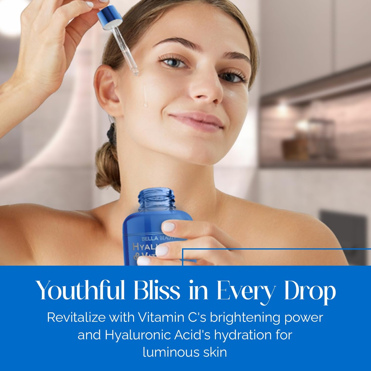 Bella Beauty Hyaluronic Acid & Vitamin C Serum – Deep Hydration for All Skin Types