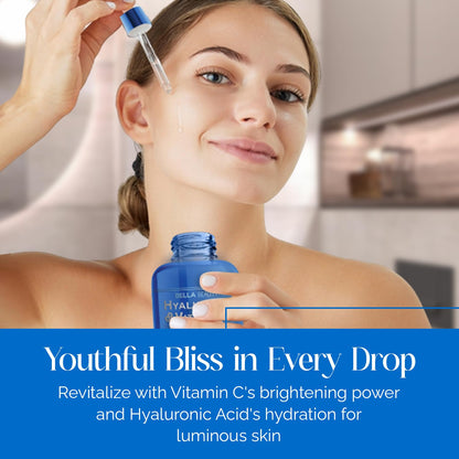 Bella Beauty Hyaluronic Acid & Vitamin C Serum – Deep Hydration for All Skin Types