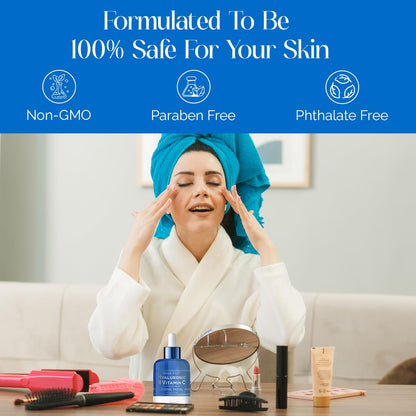 Bella Beauty Hyaluronic Acid & Vitamin C Serum – Deep Hydration for All Skin Types