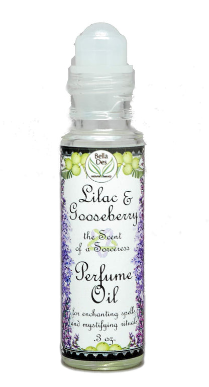 BELLA DES NATURAL BEAUTY Lilac & Gooseberry Perfume Oil | 0.3 oz Roll-On | Phthalate Free Fragrance | Scent of a Sorceress