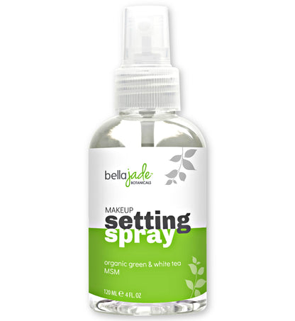 Bella Jade Makeup Setting Spray for Face | Long-Lasting Dewy Finish + Organic Green Tea & MSM (4 oz)