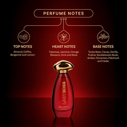 Bella Vita Luxury Lady Boss Femme EDP for Women – Fresh Amber & Floral, 100 ml