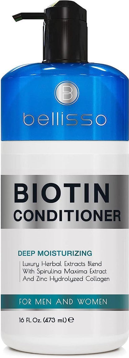 Bellisso Biotin Conditioner - Sulfate-Free Thickening Care for Women & Men