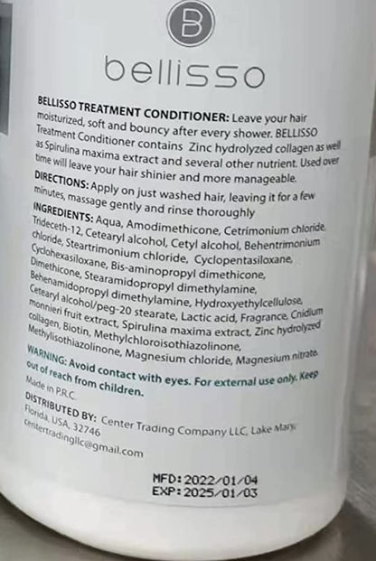 Bellisso Biotin Conditioner - Sulfate-Free Thickening Care for Women & Men